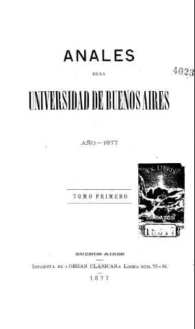 Revista Anales de la Universidad de Buenos Aires